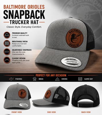 BALTIMORE ORIOLES SNAPBACK -TRUCKER HAT-