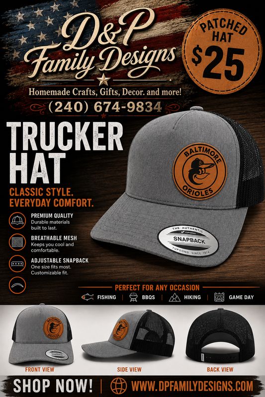 BALTIMORE ORIOLES SNAPBACK -TRUCKER HAT-
