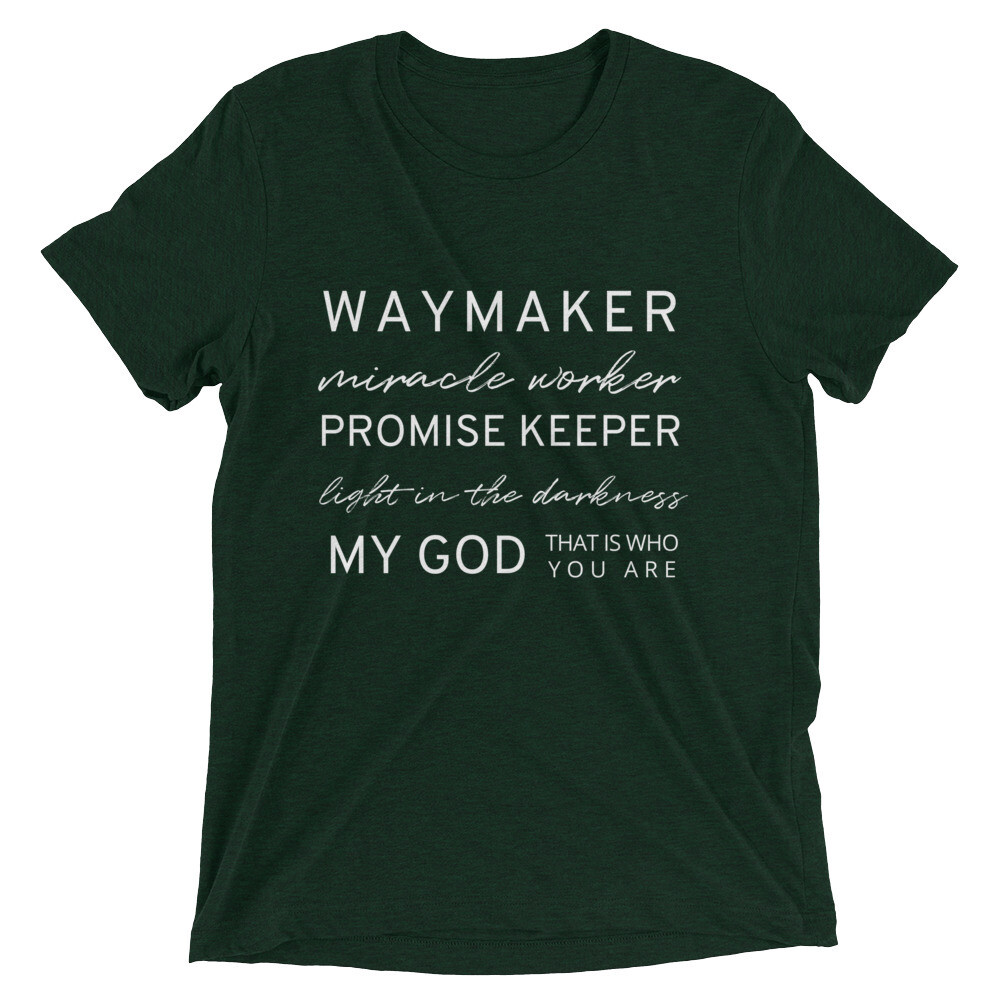 “Way Maker” T-shirt (flere farver, hvid tekst)
