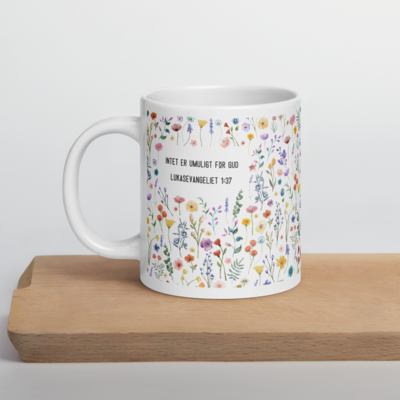 Blomsterkrus (blokbogstaver, 325ml)