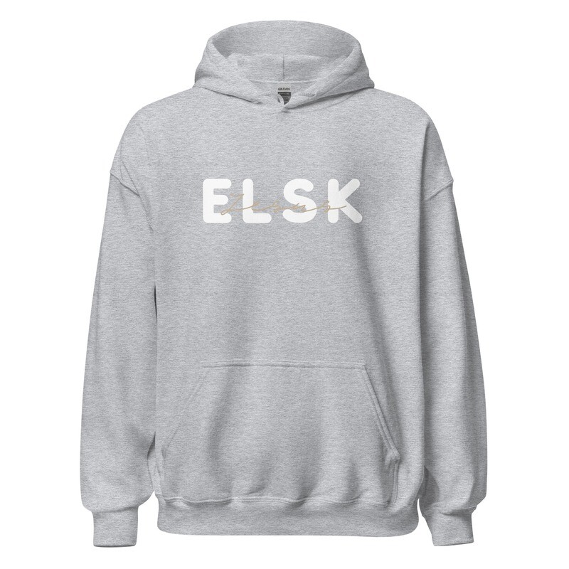 &quot;ELSK Jesus&quot; hoodie (flere farver)