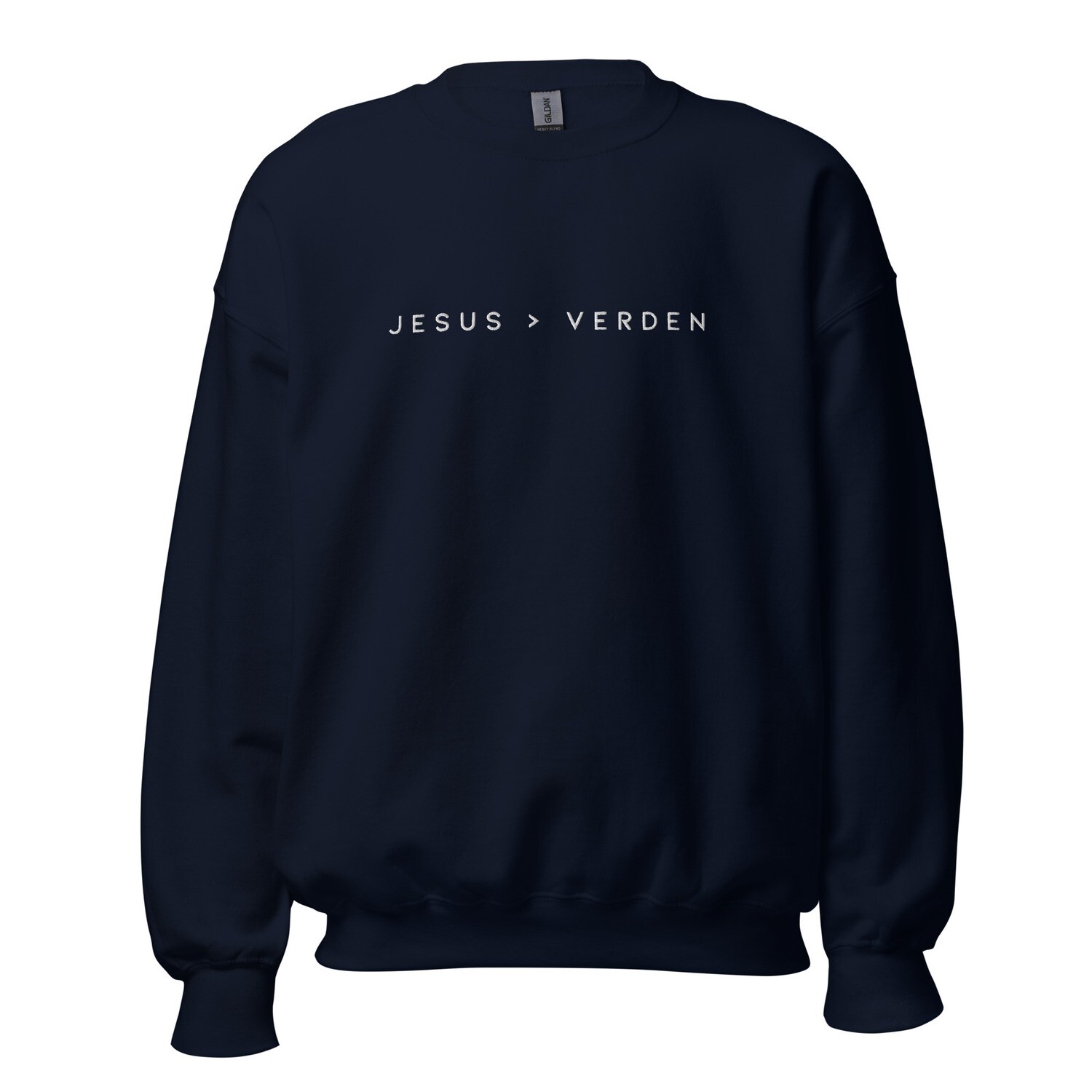 &quot;Jesus &gt; verden&quot; sweater (flere farver)