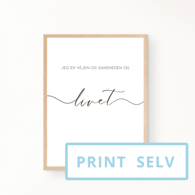 &quot;Livet&quot; plakat (print selv)