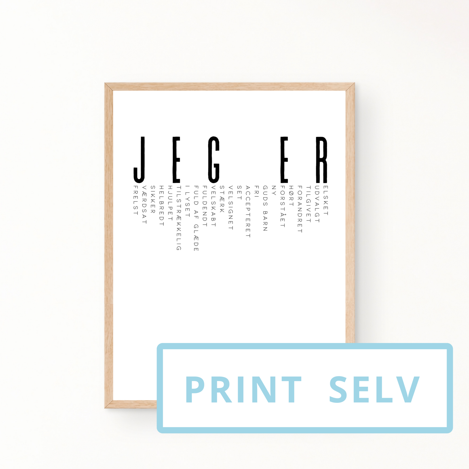 &quot;Jeg er...&quot; (print selv)