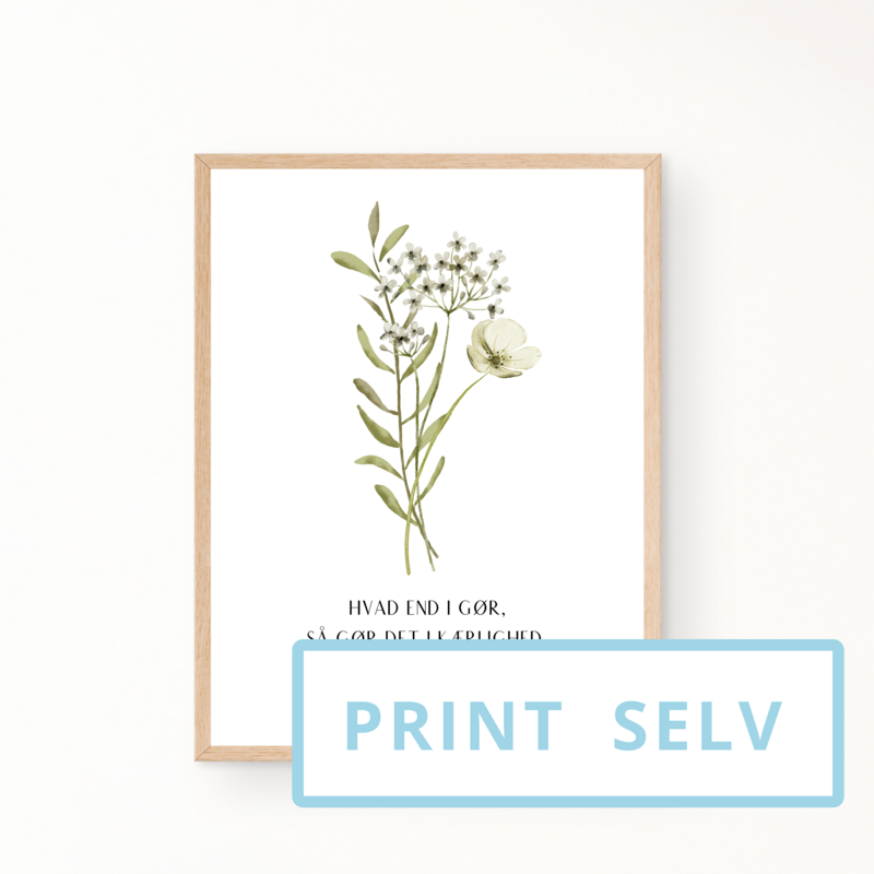 &quot;1 Korinterbrev 16:14&quot; (print selv)
