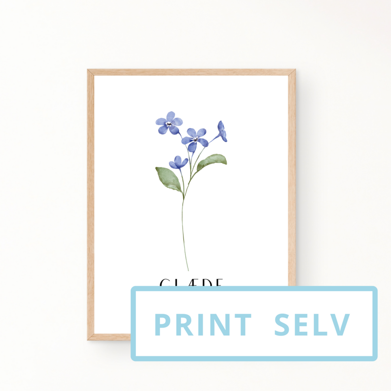 &quot;GLÆDE&quot; (print selv)