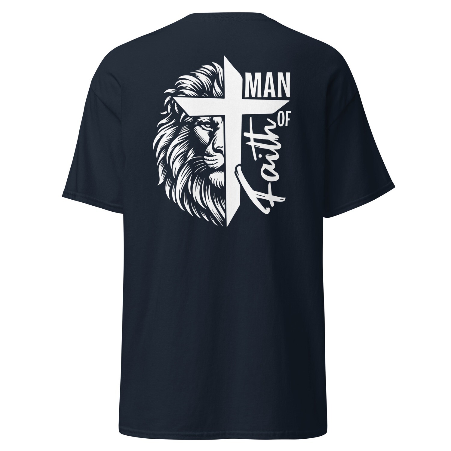 &quot;Man of faith&quot; t-shirt til mænd