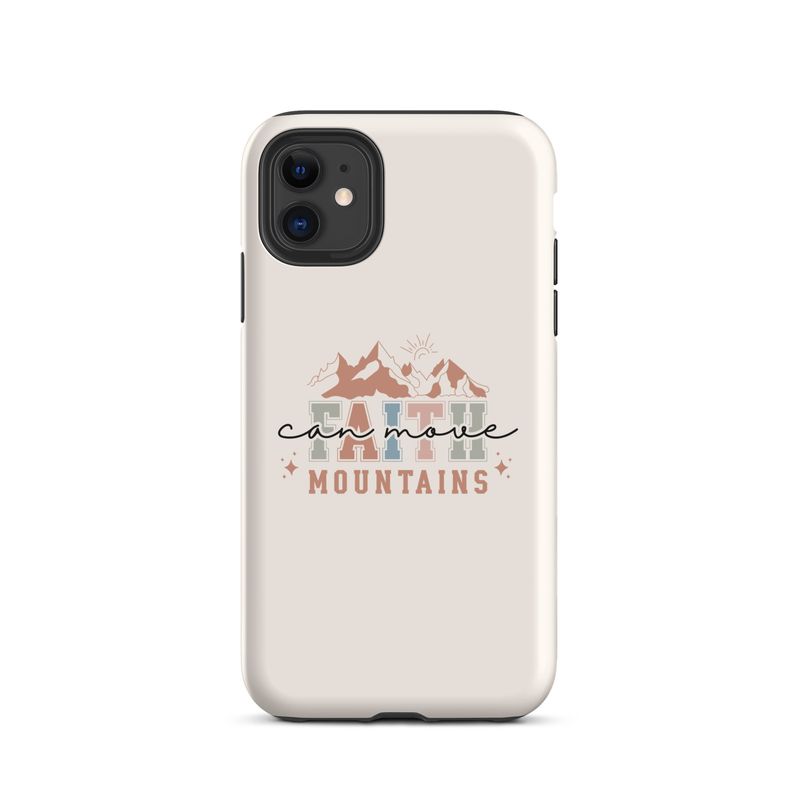 &quot;Faith can move mountains&quot; iPhone cover