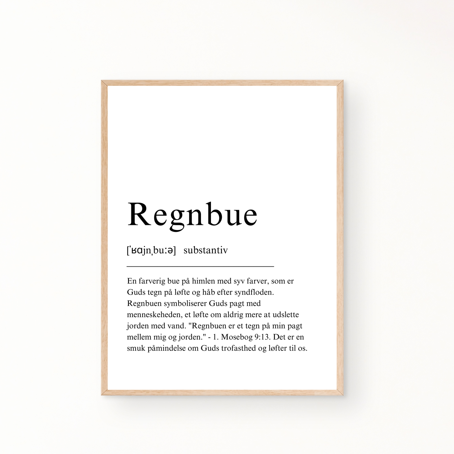 &quot;Regnbue&quot; definitionsplakat