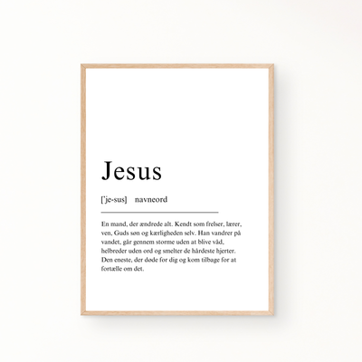 &quot;Jesus&quot; definitionsplakat