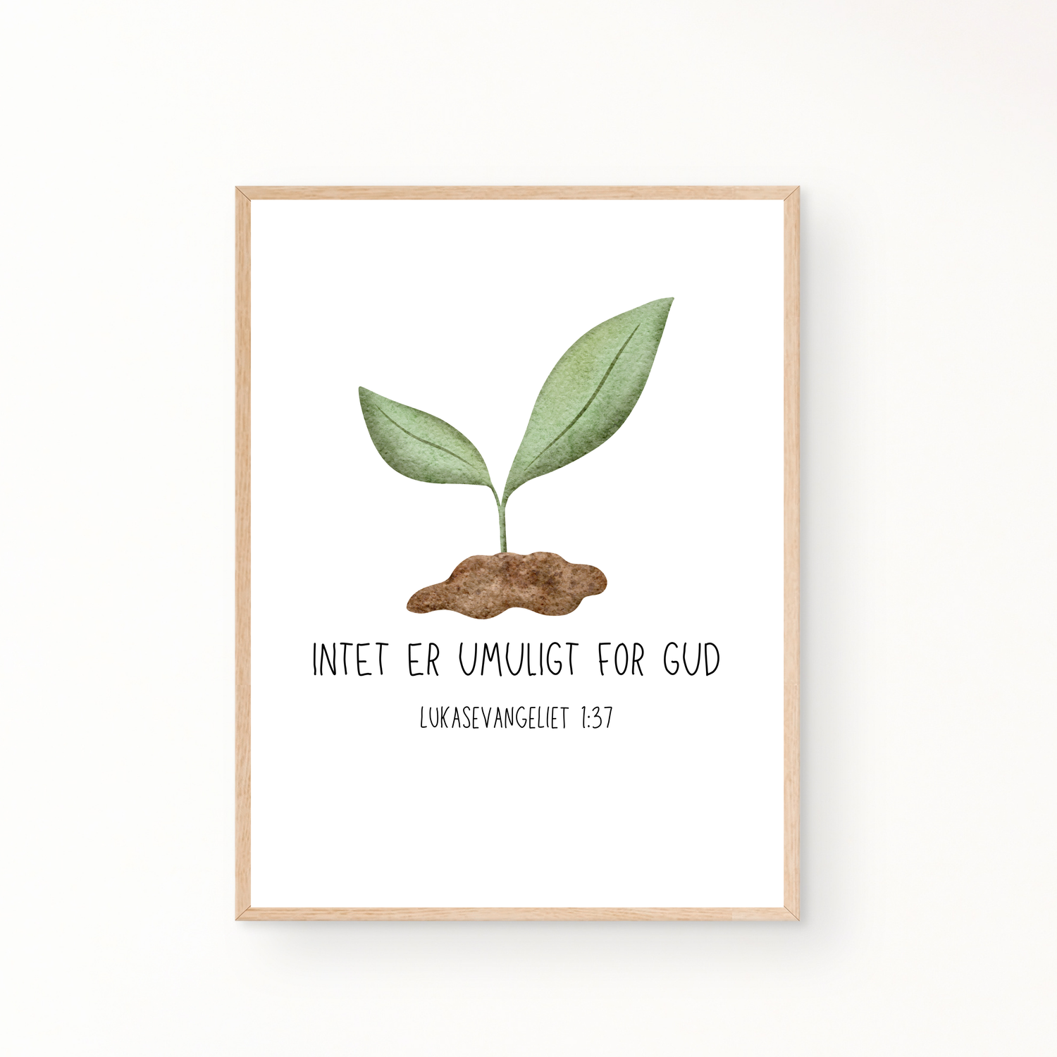 &quot;Intet er umuligt for Gud&quot; børneplakat