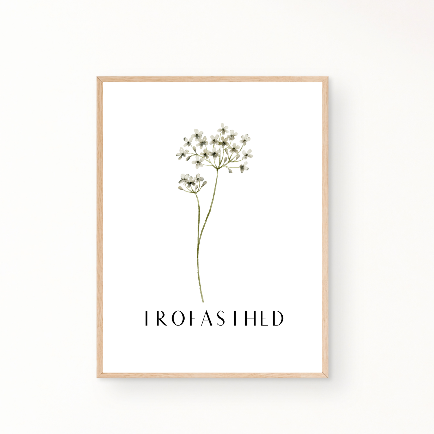 &quot;Trofasthed&quot; blomster plakat