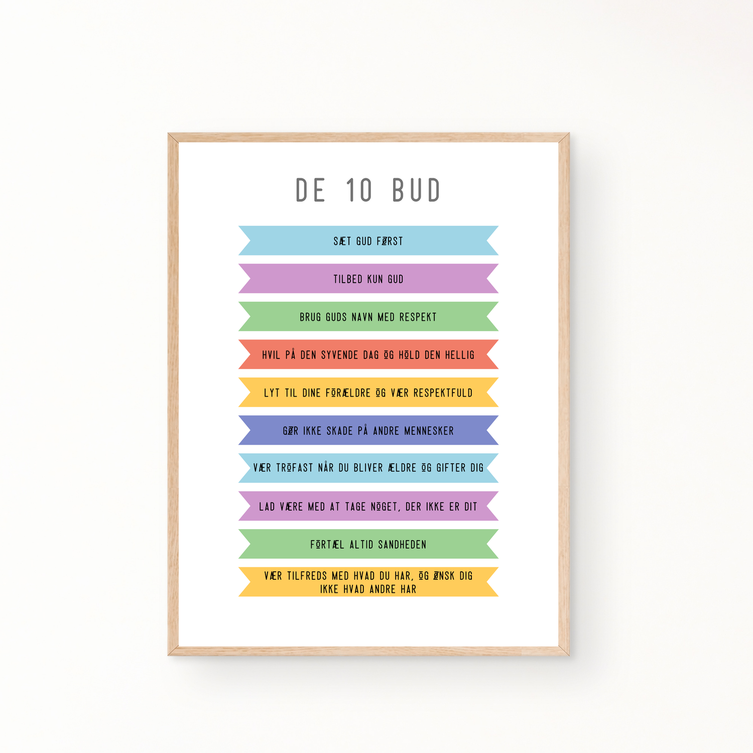 &quot;De ti bud&quot; børneplakat