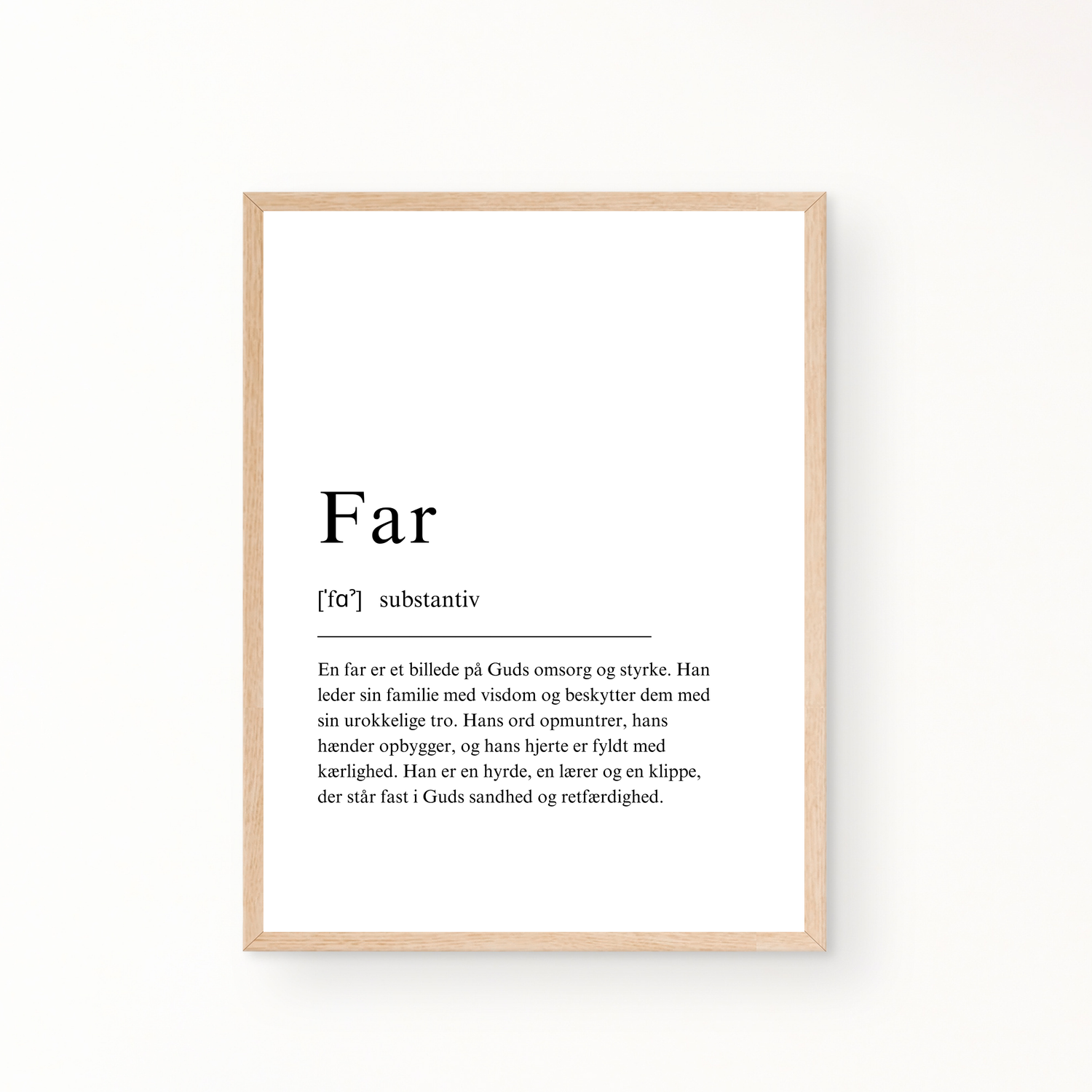 &quot;Far&quot; definitionsplakat
