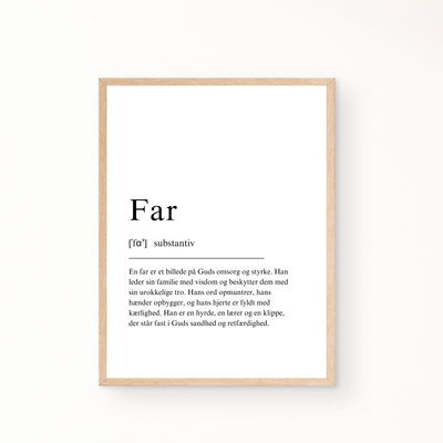 &quot;Far&quot; definitionsplakat