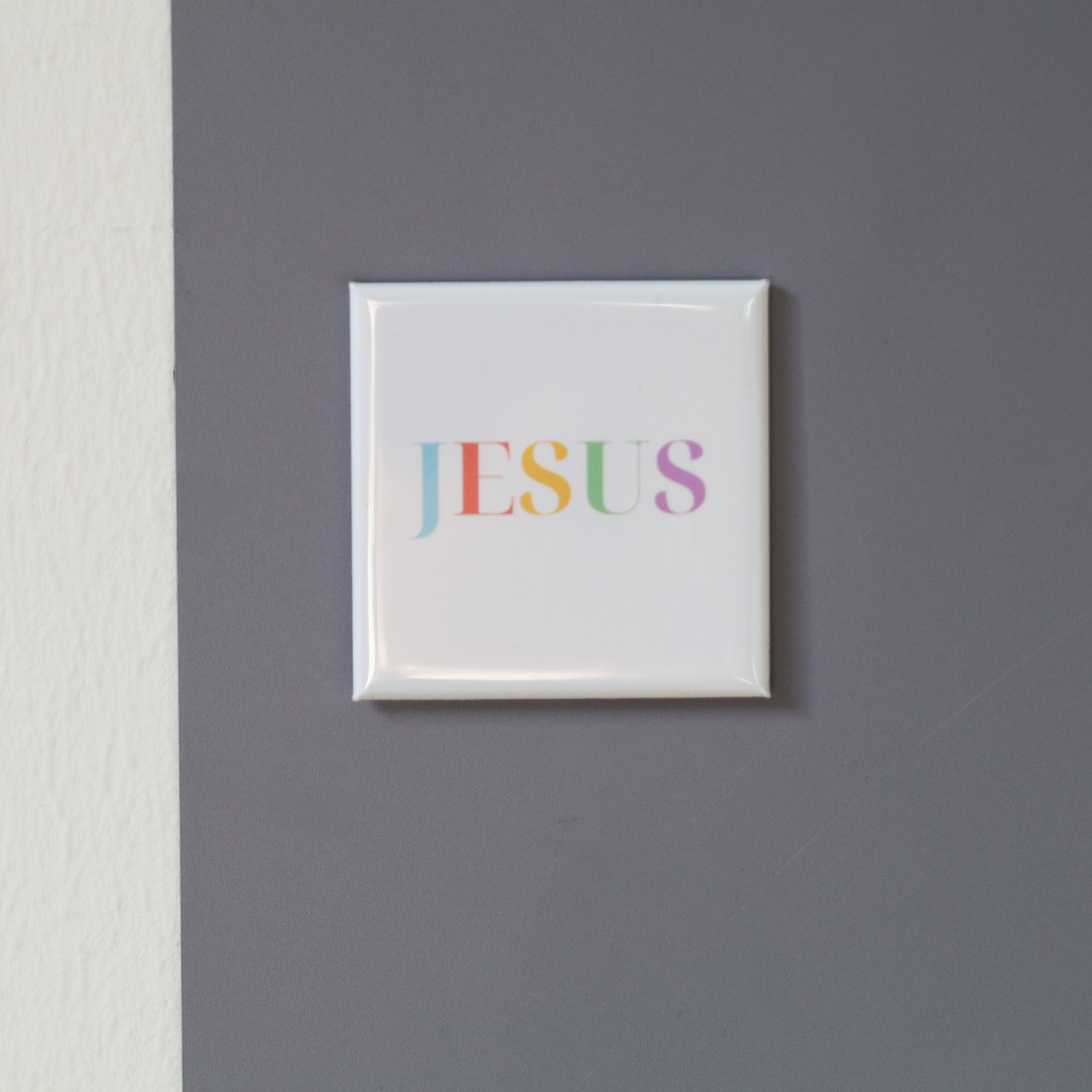 &quot;JESUS&quot; 5x5 magnet