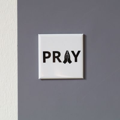 &quot;PRAY&quot; 5x5 magnet