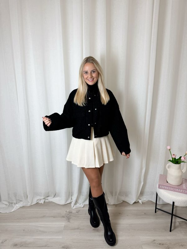 NENA TEDDY BOMBER BLACK
