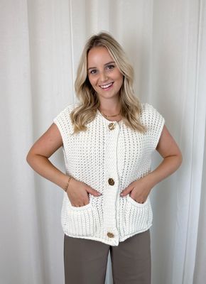 ISA DEBARDEUR ECRU