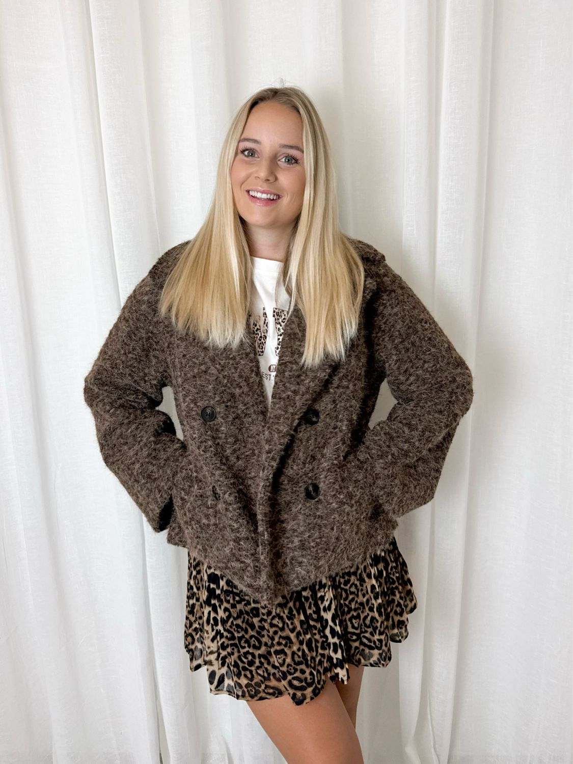 FLEUR JACKET BROWN