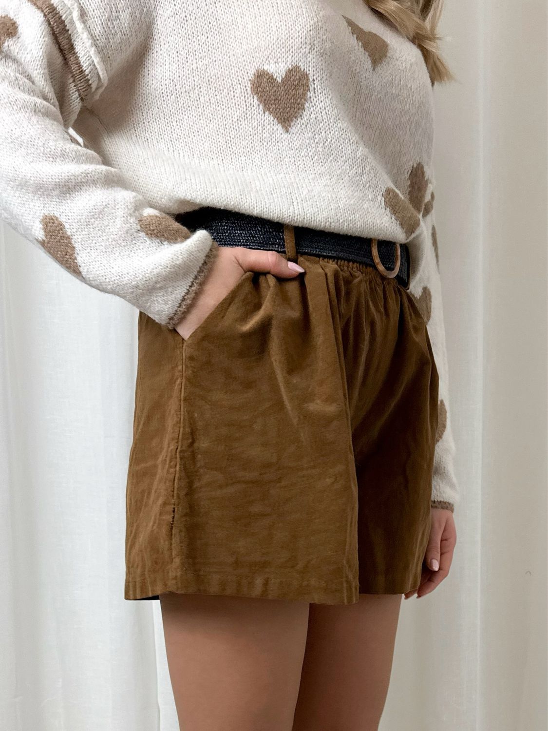 CORDUROY SHORT BROWN