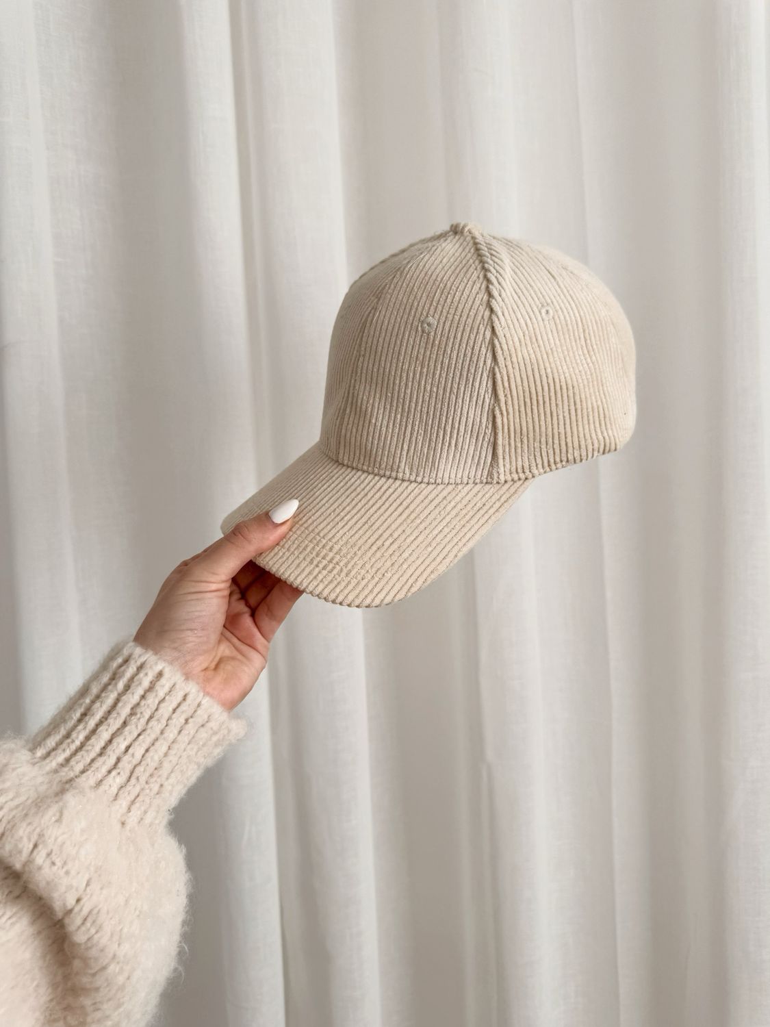 CORDUROY CAP BEIGE