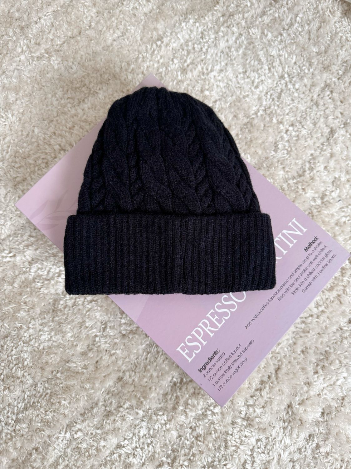 CABLE BONNET BLACK
