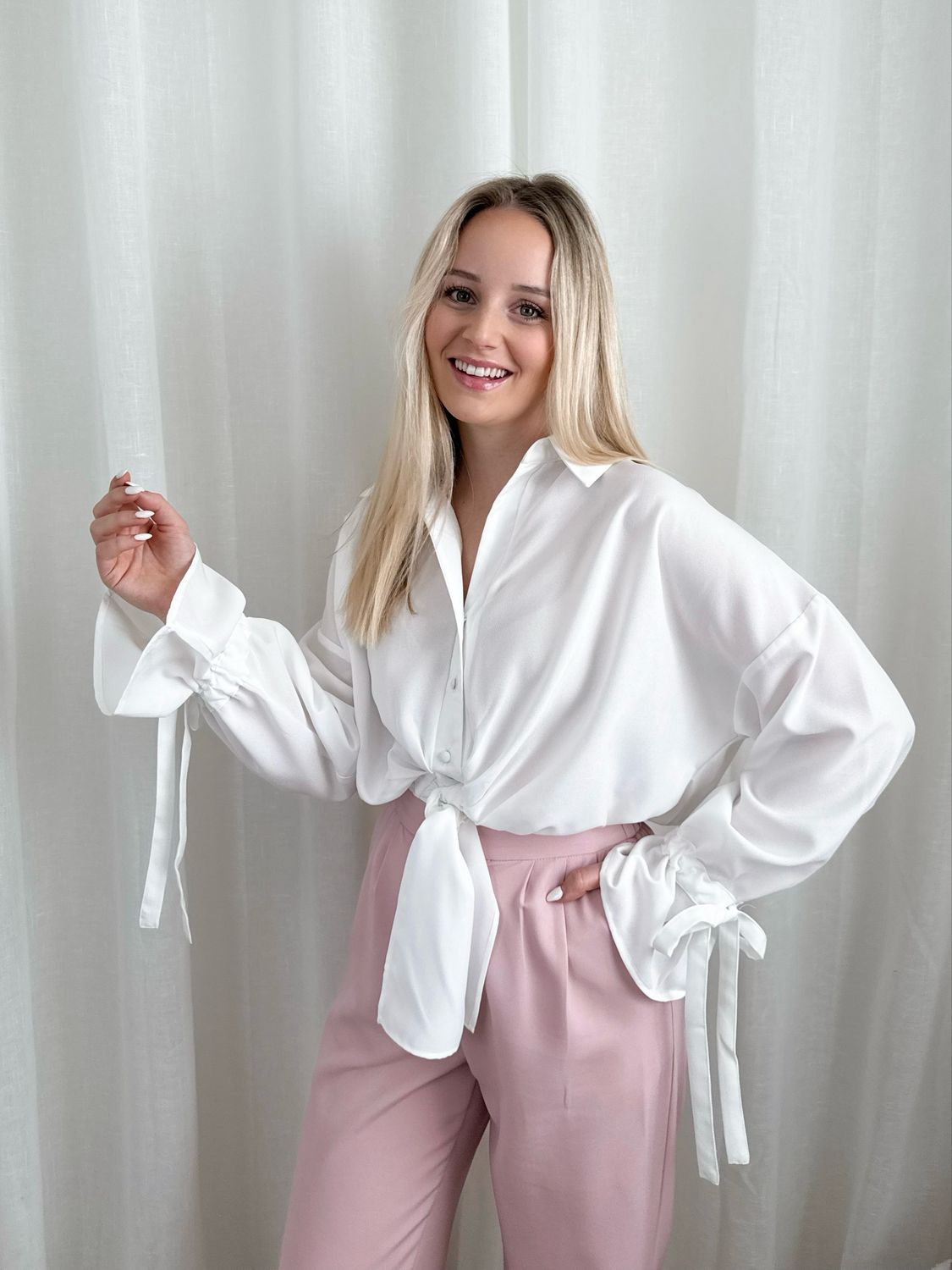 MACE BLOUSE WHITE