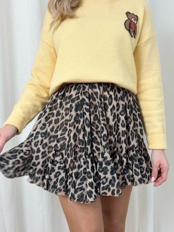 LUNA LEOPARD SKIRT