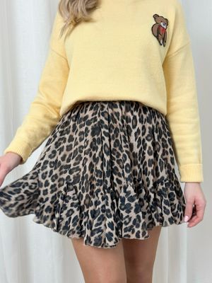 LUNA LEOPARD SKIRT