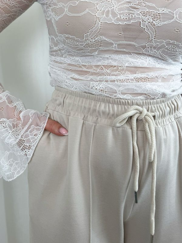 FEY SWEATPANTS BEIGE