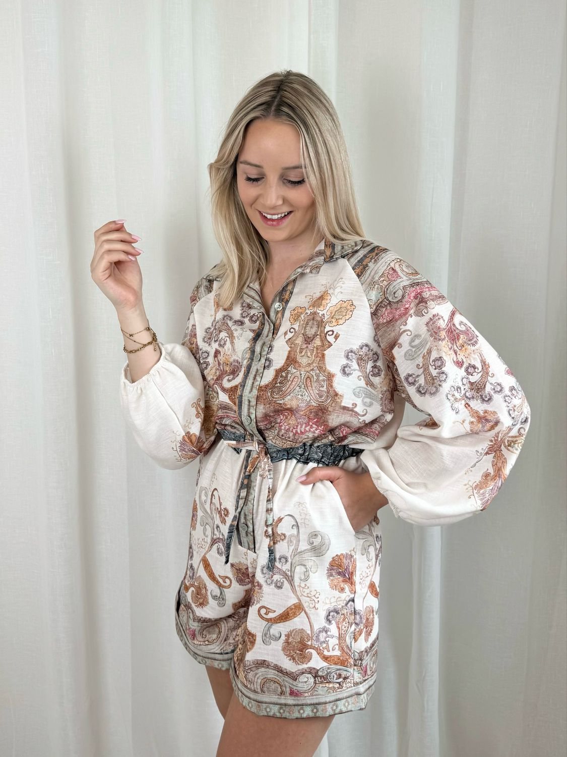 FANTASY PLAYSUIT ECRU