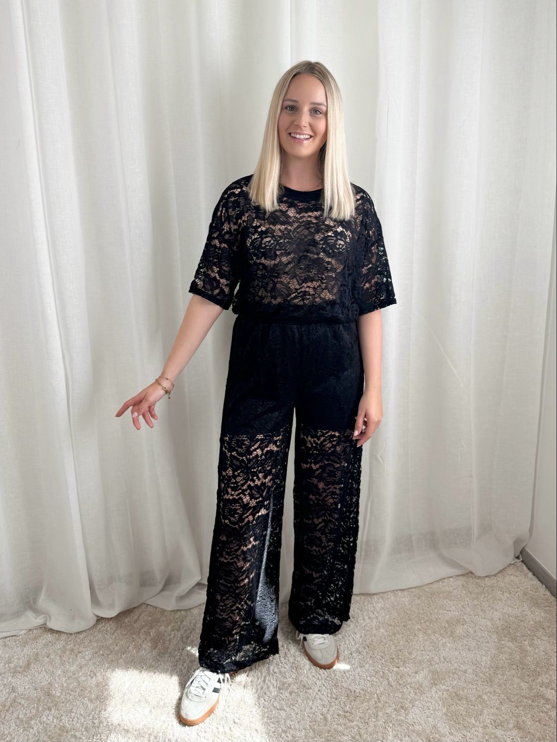 BLOOM LACE SET BLACK