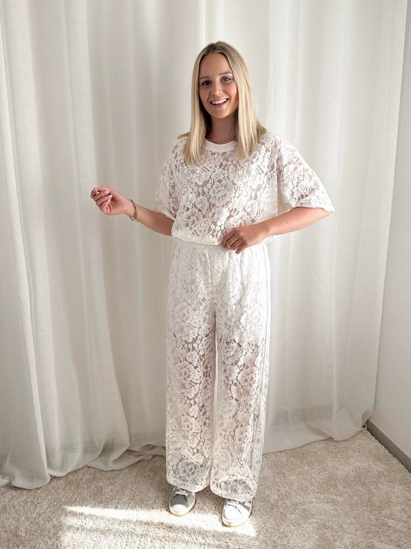 BLOOM LACE SET WHITE