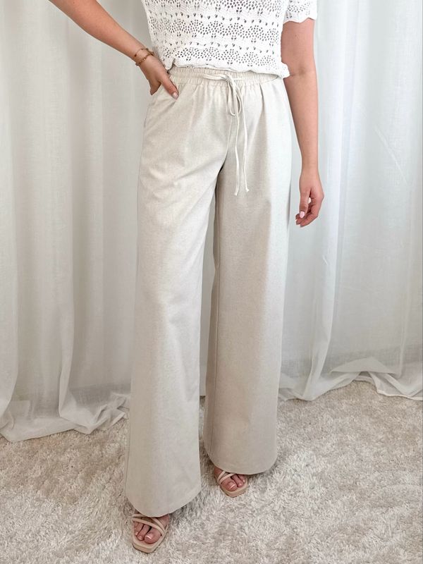 LINEN TROUSER BEIGE