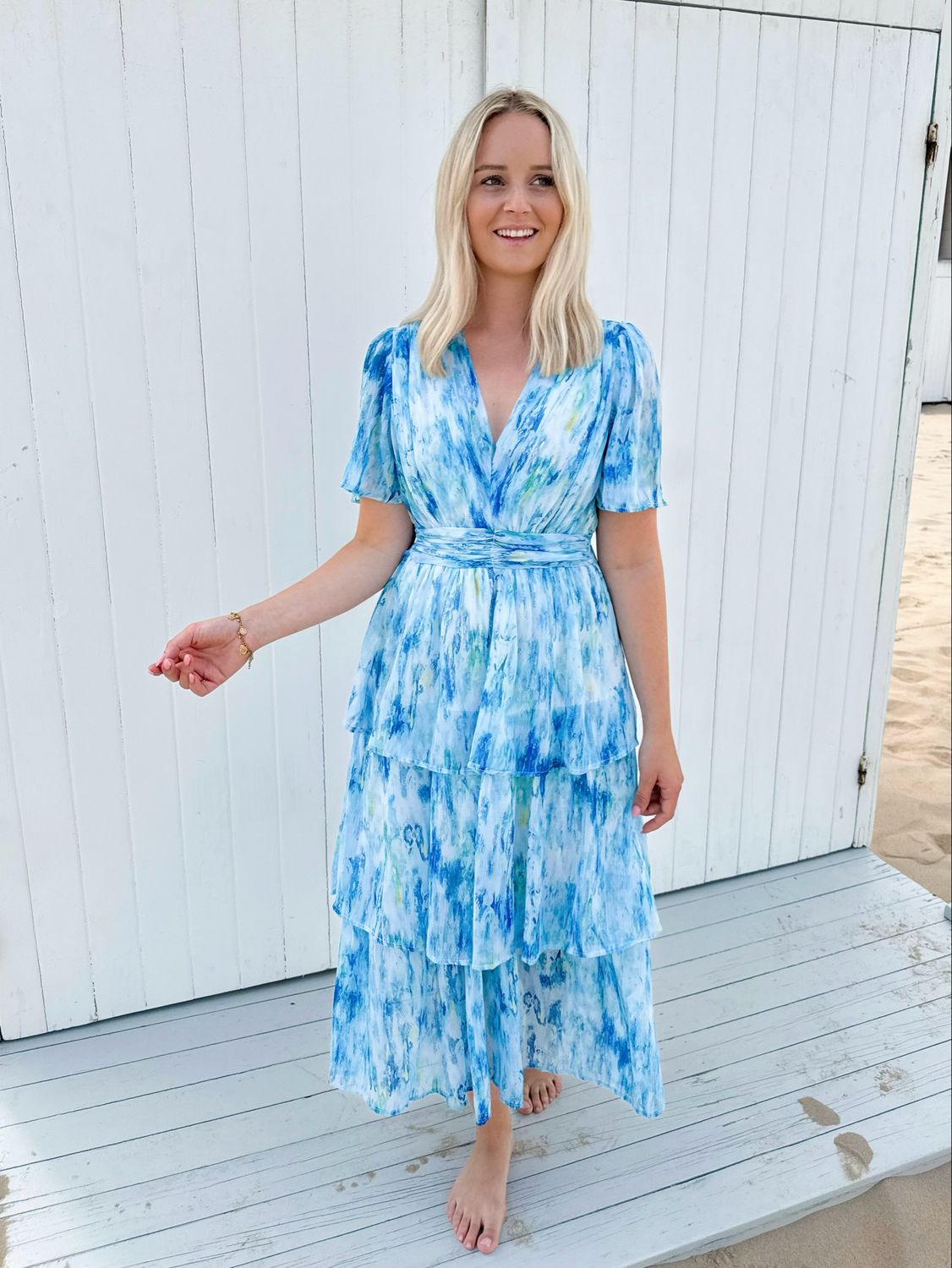 LONG DRESS OCEAN BLUE