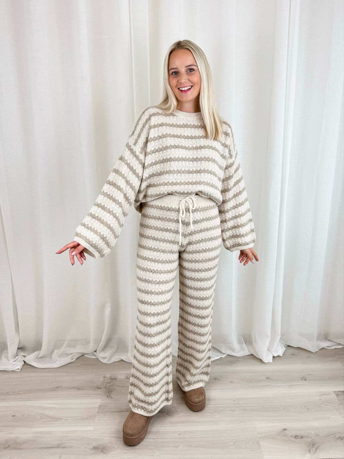 SOFT STRIPE PANTALON