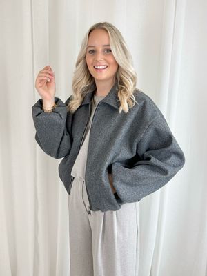 IVY BALLOON JACKET GREY