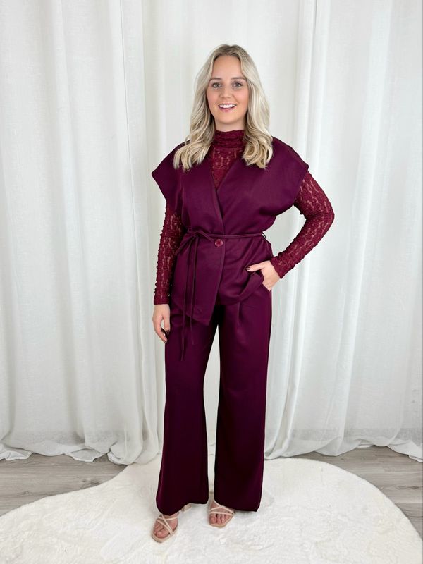 ANNA ENSEMBLE BURGUNDY
