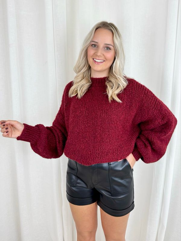 NOVA SOFT SWEATER BURGUNDY