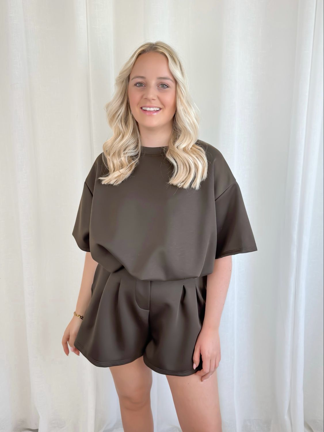 MYRON SHORT ENSEMBLE BROWN