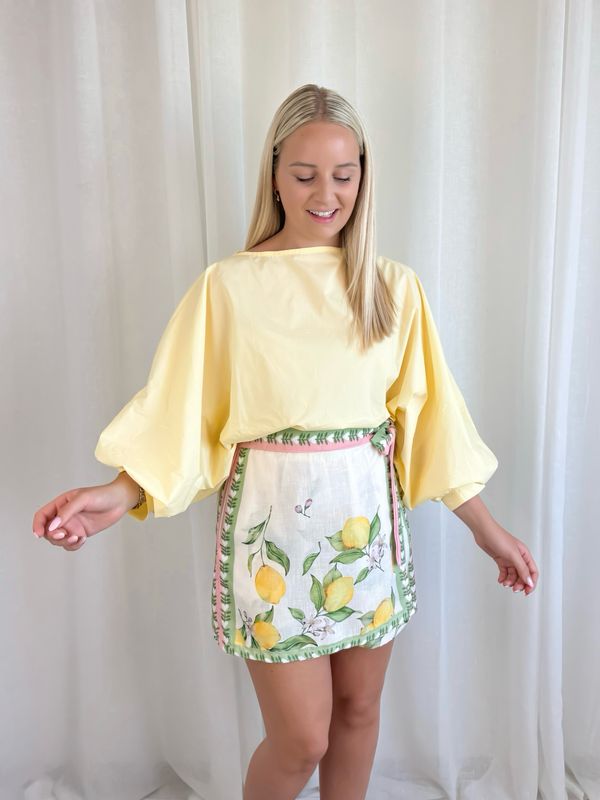 YARA BLOUSE BUTTER YELLOW