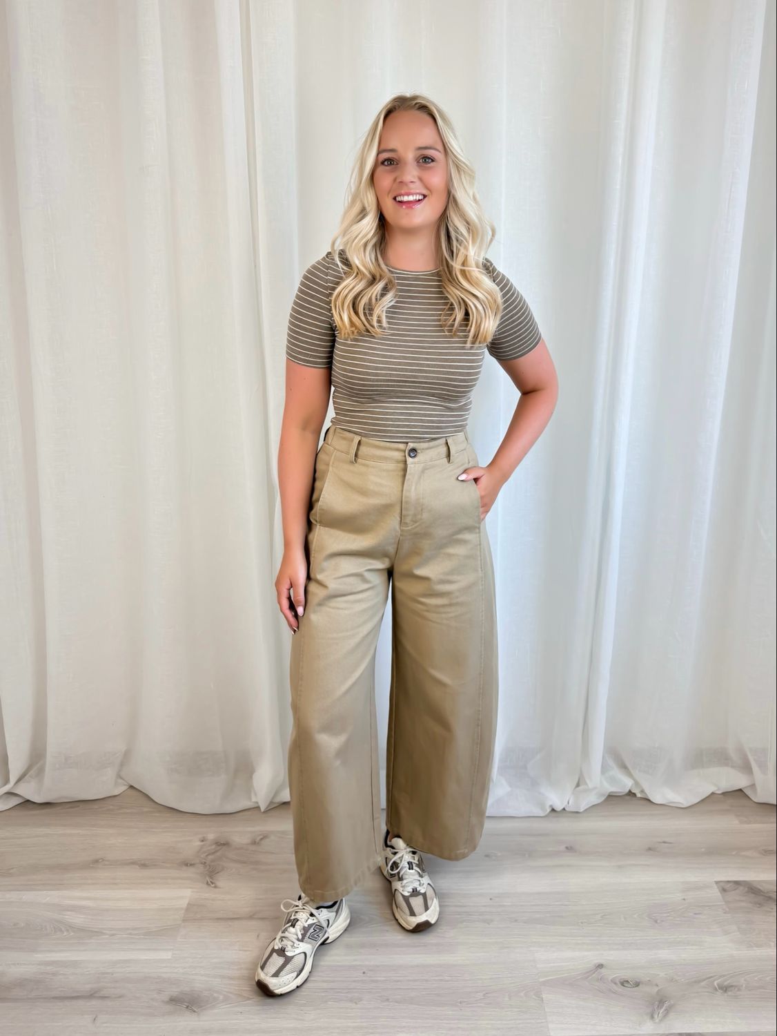 LIV BALLOON JEANS TAUPE