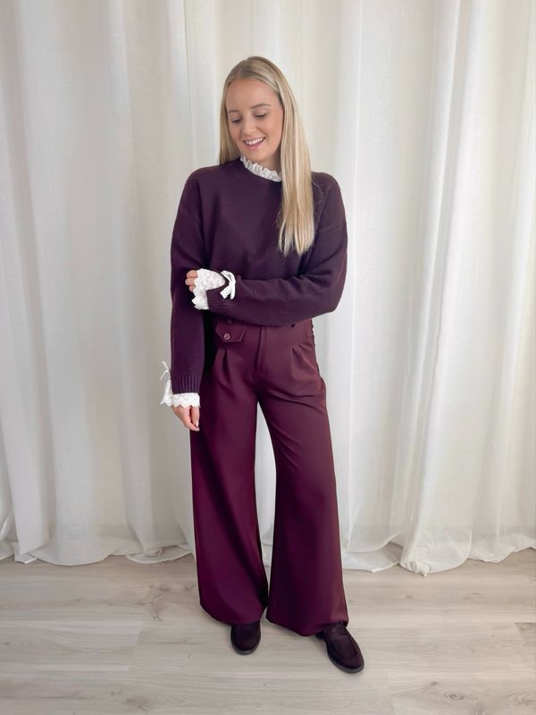 MARLY TROUSER BURGUNDY