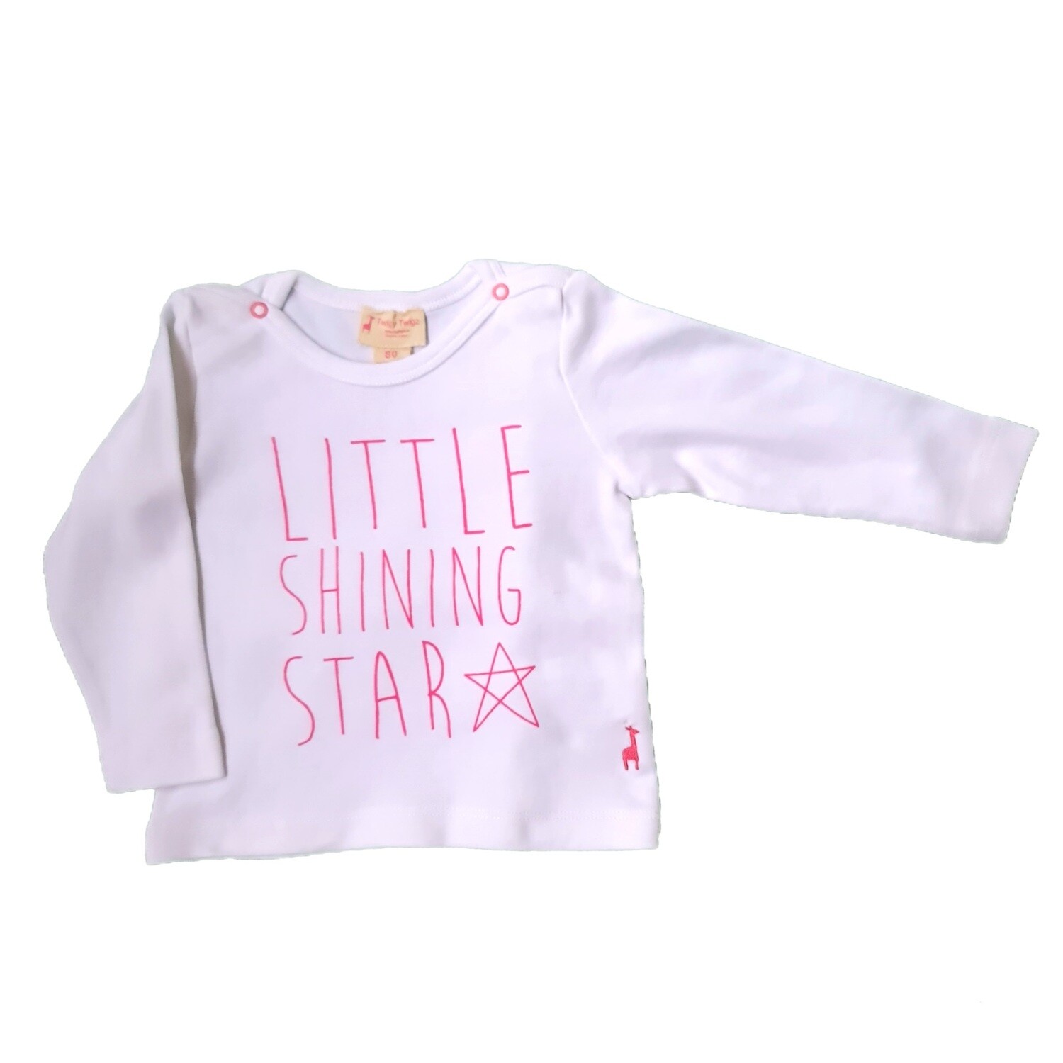 Organic Long Sleeve Pink Slogan Print T-Shirt