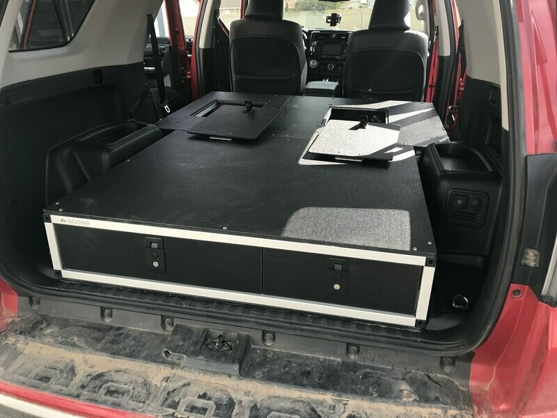GOOSE GEAR - STEALTH SLEEP AND STORAGE PACKAGE WITH FITTED TOP PLATE FOR TOYOTA 4RUNNER 2010-PRESENT 5TH GEN