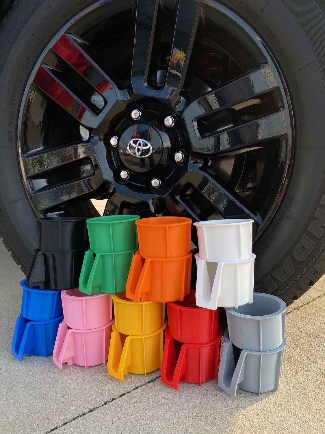 Toyota 4Runner Cup Holder Insert Set (5th Gen 2014present)