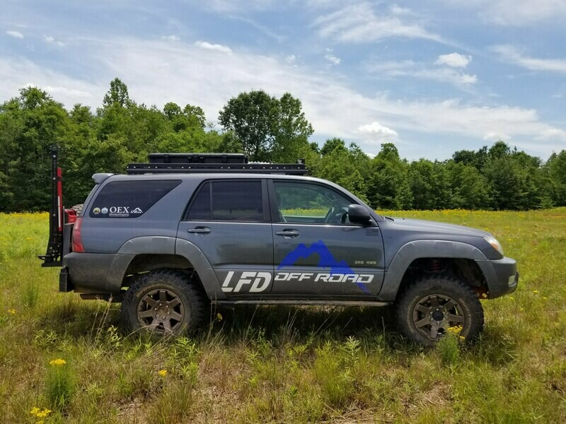 LFD Offroad - Roof Racks - Side Rails &amp; Fairing - 4th Gen 4Runner (2003-2009)