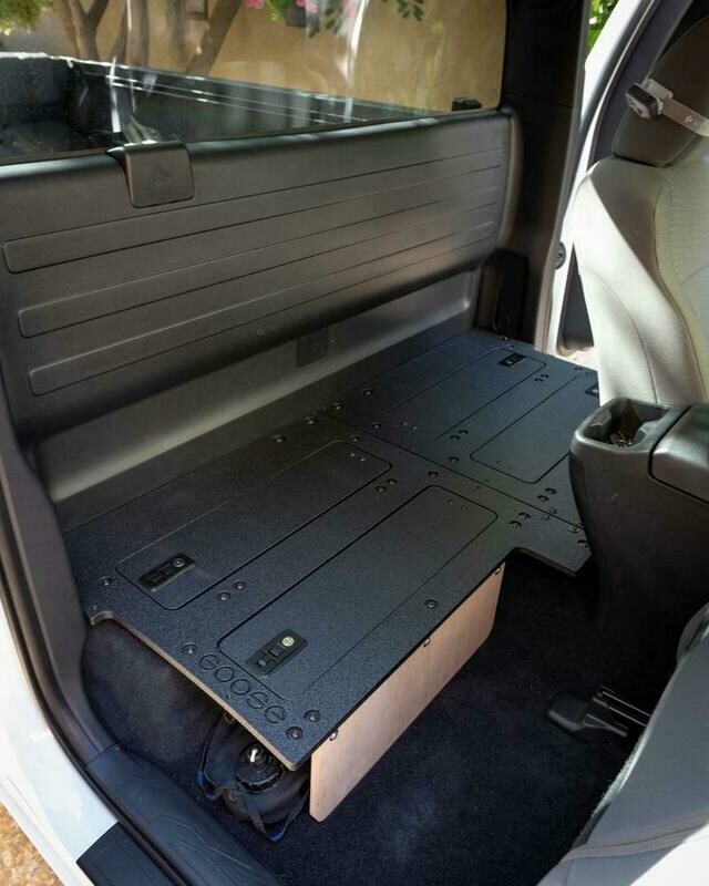 GOOSE GEAR - TACOMA 2016-PRESENT 3RD GEN. ACCESS CAB WITHOUT FACTORY SEATS - SECOND ROW SEAT DELETE PLATE SYSTEM