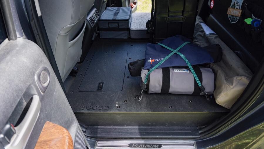 GOOSE GEAR - TOYOTA TUNDRA 2007-2013 2ND GEN. CREW MAX SECOND ROW SEAT DELETE PLATE SYSTEM